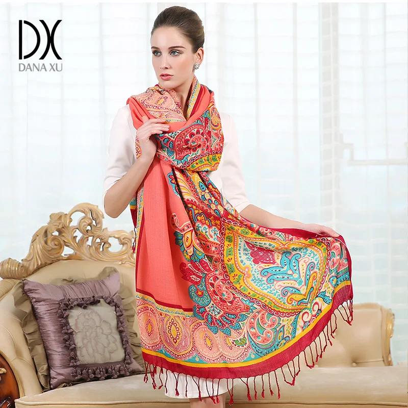 Женское теплое пончо в стиле бохо кашемировый свитер клетку шарфы и палантины