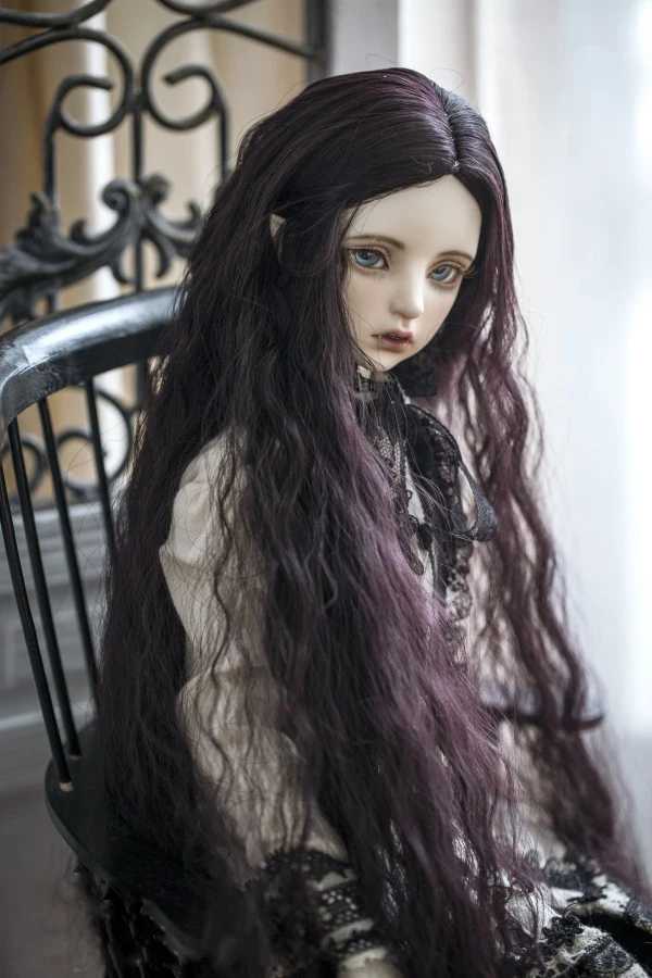 Парики Для шарнирных кукол вьющиеся волосы для 1/3 BJD DD SD размер куклы фиолетовые