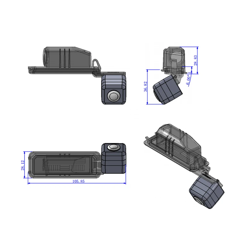 

For Volkswagen Magotan Golf GTI Jetta Bora 1090K CCD1/3'' Car rear view backup parking camera