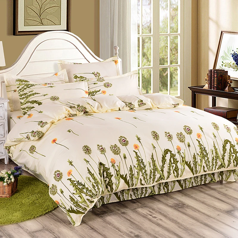 Постельное белье из полиэстера Комплект постельного белья 4 предметов