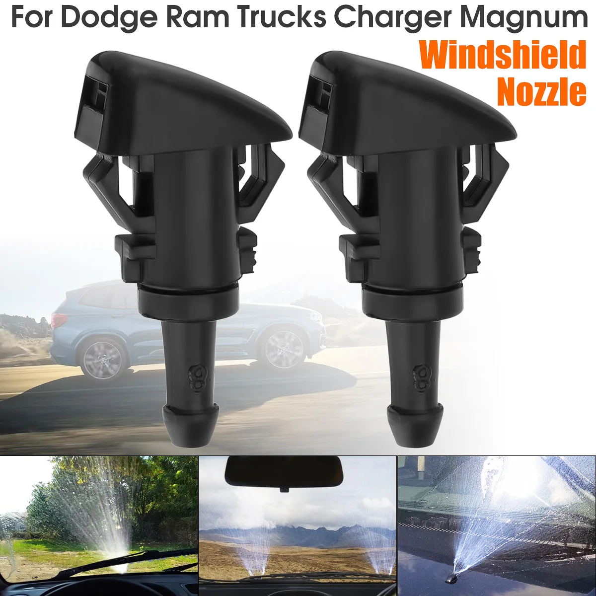 2 шт. форсунка распылитель воды для Chrysler 47186 Dodge Avenger Jeep Compass Charger|Фильтр омывателя