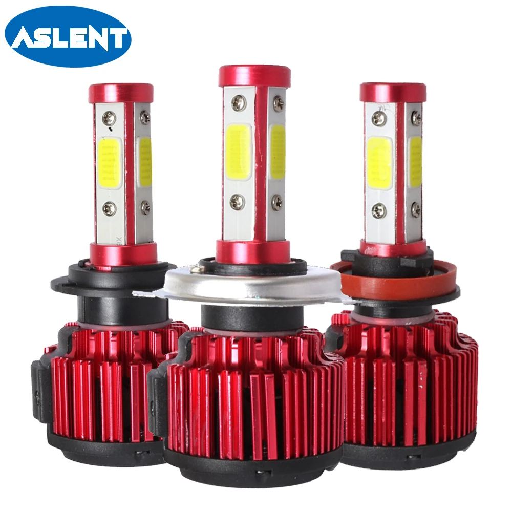 Aslent H4 LED H7 H11 H8 HB4 HB3 H9 9005 9006 9004 Upgrade Car Headlight Bulbs 100W 10000LM Styling 6500K led light lamp 12V | Автомобили и