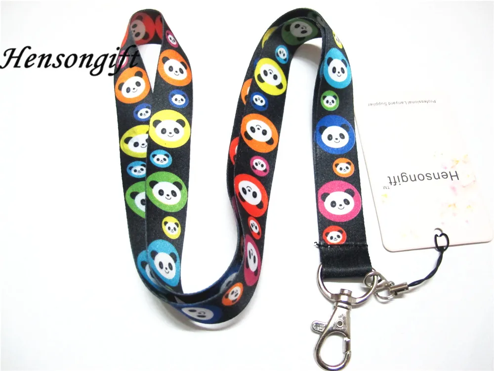 Hensongift детский шнурок для ключей с рисунком в виде панды ID Карты|neck strap|key lanyardphone neck