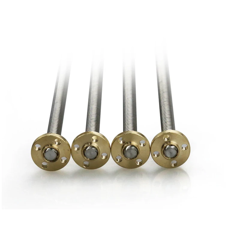 2pcs T8 pitch 8mm trapezoidal Lead Screw/rods 300/400/500/600mm brass Copper Nuts m6 m8 screws for 3d printer parts &amp CNC | Компьютеры