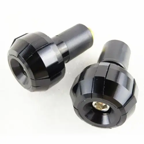 

Pair 7/8" CNC Black Motorcycle Handlebar Aluminum Grips Bar End Plug for Honda CBR 600 1000 Kawasaki Ninja ZX 6R