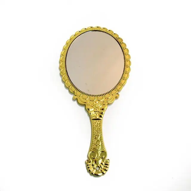Ручное зеркало винтажное антикварное стильное косметическое для макияжа ручное