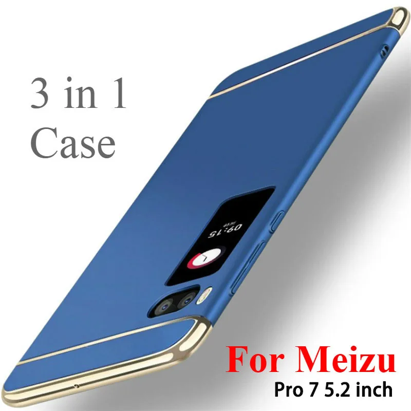 Роскошный чехол с покрытием для Meizu Pro 7, полное покрытие, жесткий бампер, защита, матовая, для Meizu Pro7 Plus Pro 7, чехол, оболочка, Fundas, 5,2 дюймов