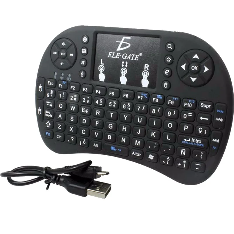 I8 английская Иврит Версия i8 + 2 4 ГГц беспроводная клавиатура Air Mouse тачпад ручной