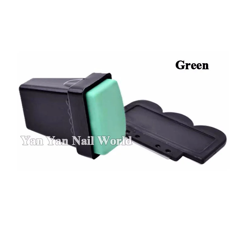 Горячий прямоугольный для нейл арта стемпер скребок набор полировки ногтей