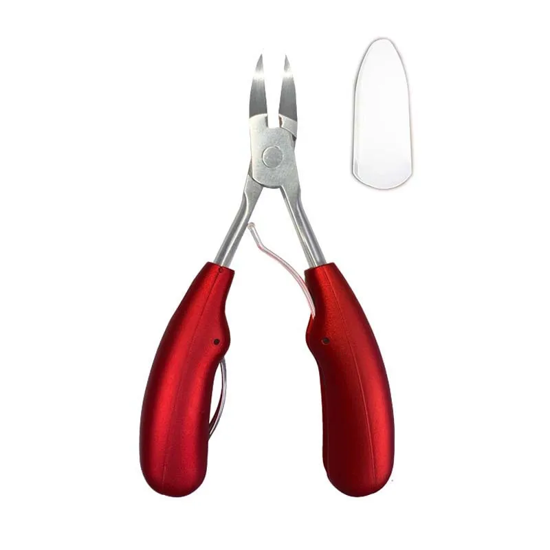 Wine Red Nail Clippers Ingrown Toenail Podiatry Correction Nippers Cuticle Cutters Cut Paronychia Pedicure Manicure Hand Foot Care Tool - Цвет: Wine Red