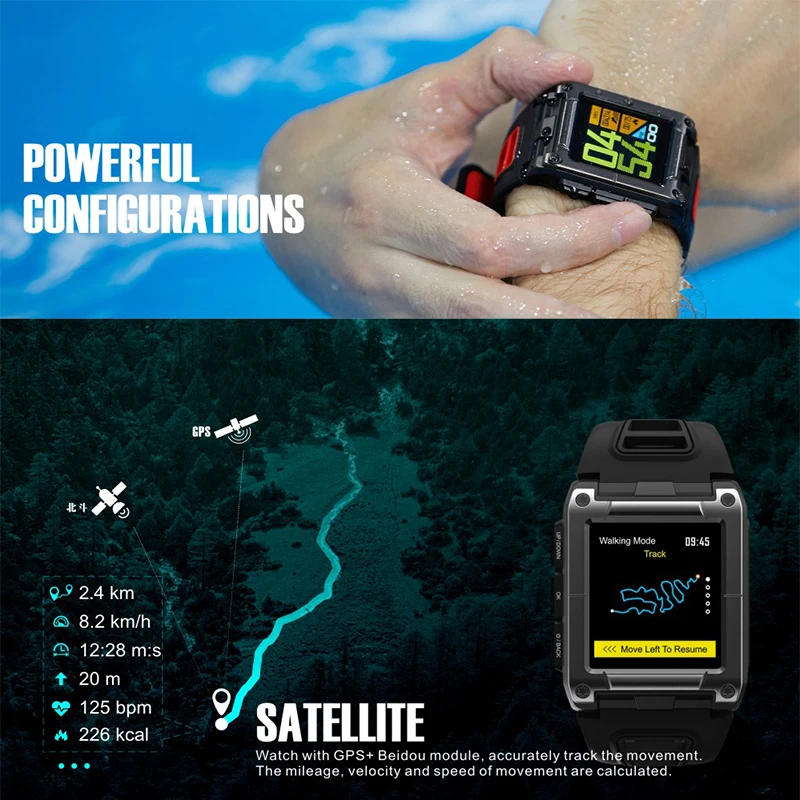 S929 gps Спорт Смарт часы профессиональный IP68 Водонепроницаемый плавания компаса