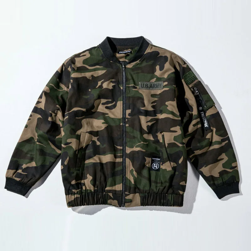 Сезон весна осень Куртка бомбер мужская верхняя одежда & пальто в стиле милитари