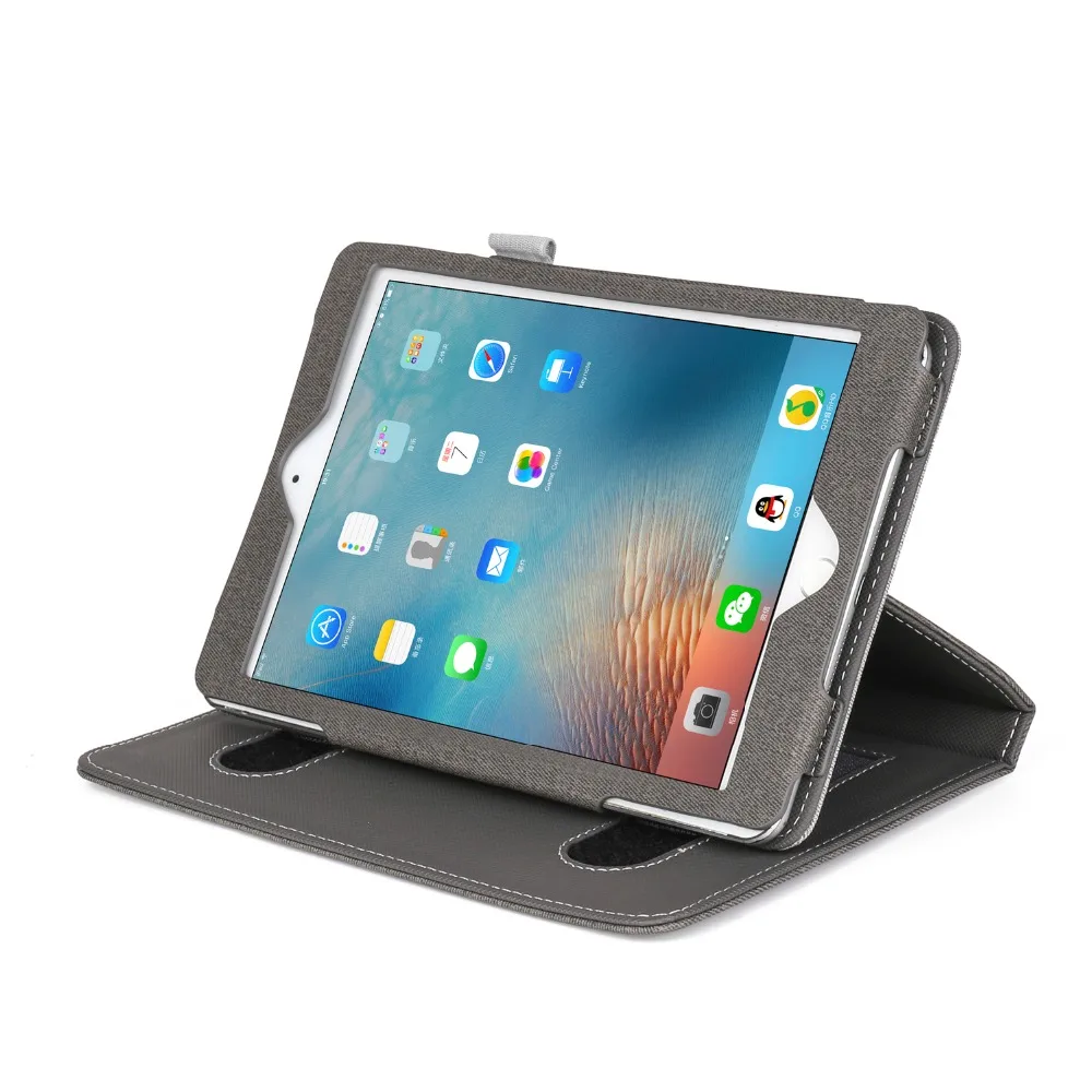 Чехол для iPad Mini 5 4 3 2 1 кожаный чехол 7," мягкий умный чехол многофункциональный с подставкой и карманами для карт ремешок на запястье Чехол