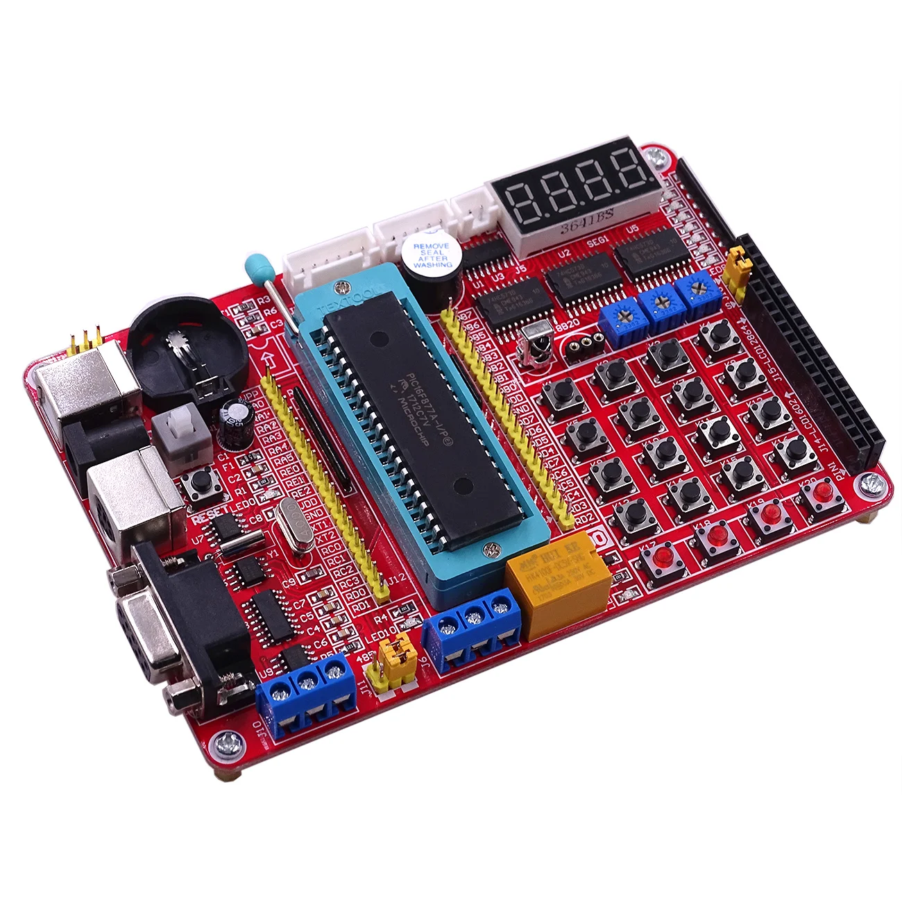 EYEWINK PIC MCU макетная мини-система PIC макетная плата+ микрочип PIC16F877A+ USB кабель