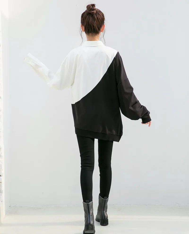 Толстовка TWOTWINSTYLE с длинным рукавом большого размера|shirt sweatshirt|sweatshirt womenfemale sweatshirt |