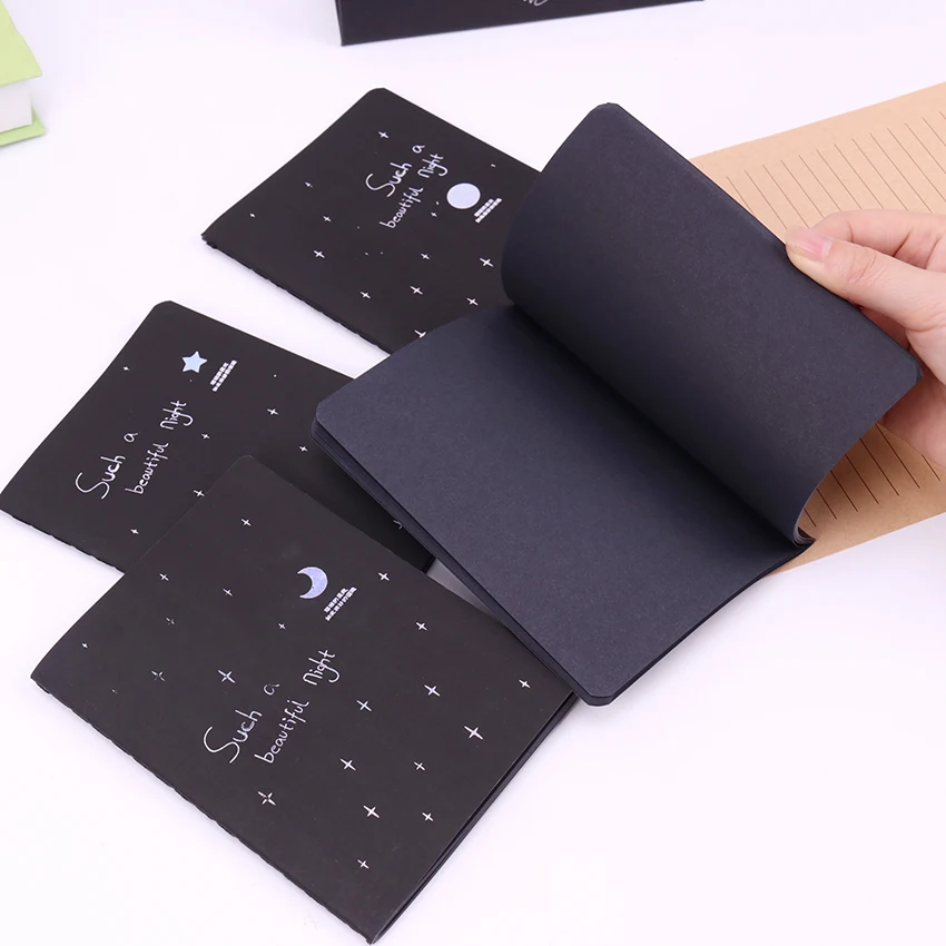 

1PC 56K Sketchbook Diary for Drawing Painting Graffiti Softcover Black Paper Sketch Book Notebook Office School Supplies Gift