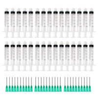plastic syringe 5ml with 1inch 18g blunt tip needles for lab and industrial dispensing glue non sterile 30sets