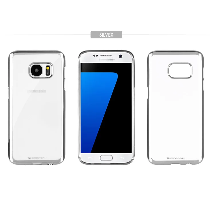 2017 оригинал goospery мягкий противоударный тпу телефон дела для samsung galaxy s7 прозрачный