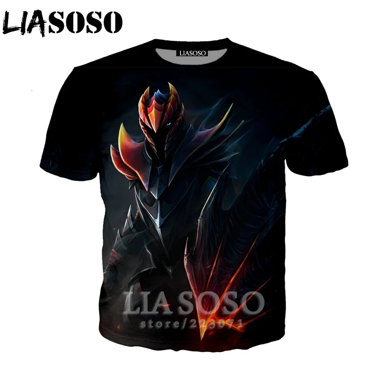 LIASOSO Новый Модный свитшот с 3D принтом для мужчин и женщин видеоигра Dota 2 футболка