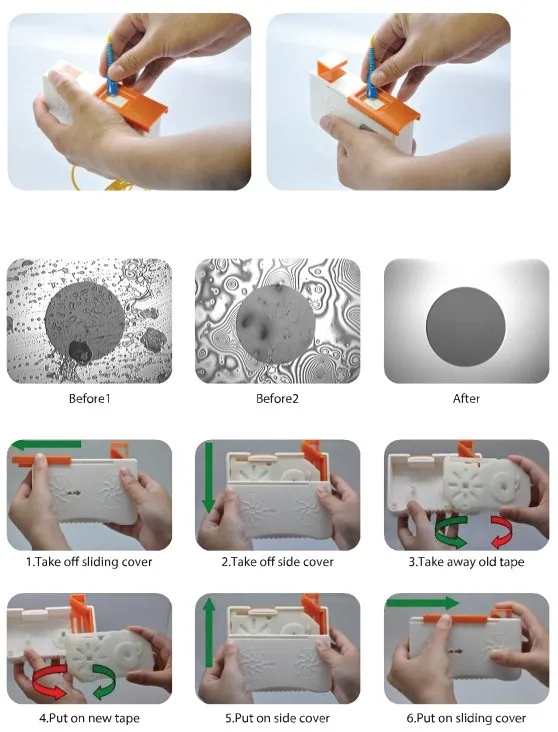 5 шт. Высокое качество 500 + коробка для очистки оптоволоконного разъема SC/FC/MU/LC/ST/MPO