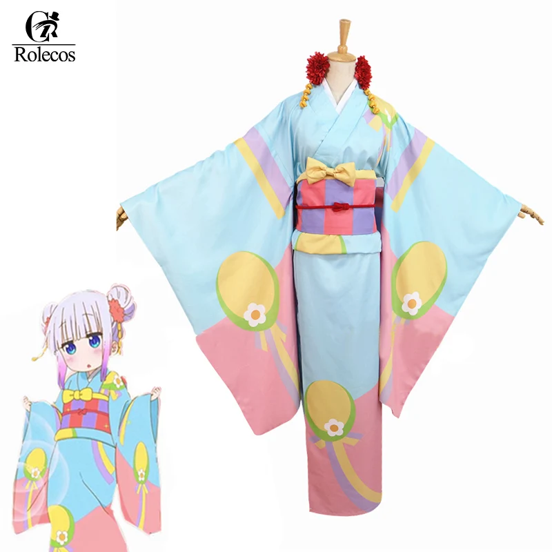 Rolecos Новый японский аниме Kobayashi san Chi костюм дракона для косплея Kamui косплей Канны