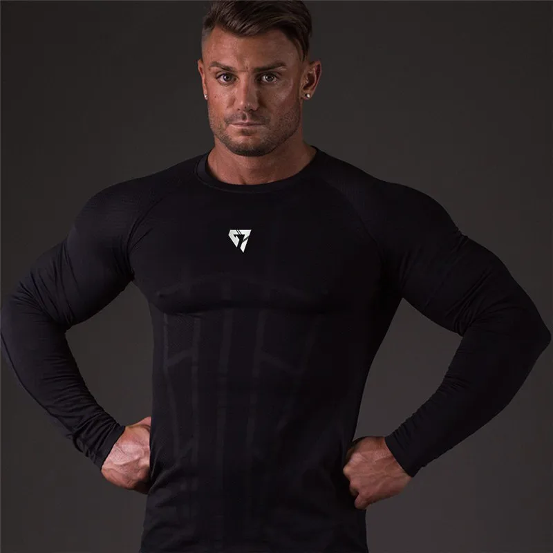 Спортивная рубашка для мужчин спортивная одежда футболки фитнеса футболка бега