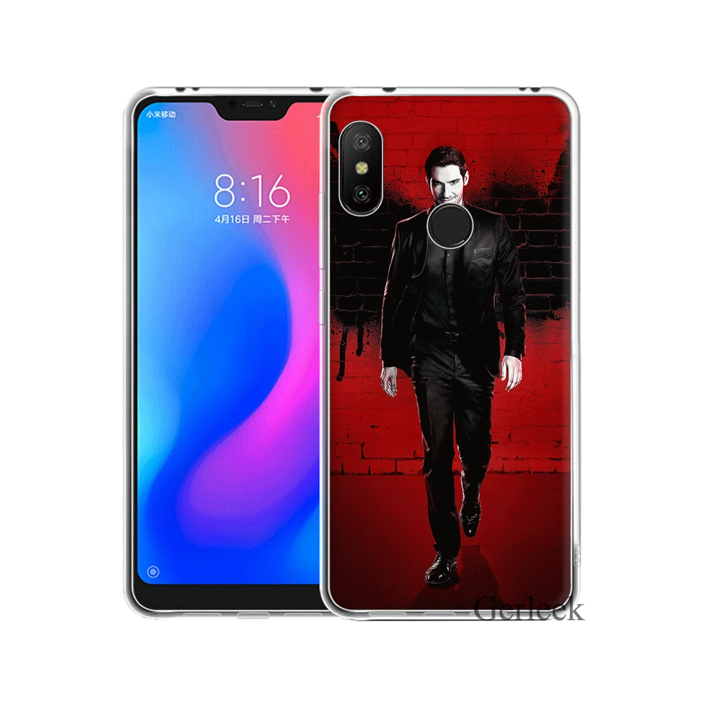 Мягкий ТПУ чехол Lucifer Tv Series постер для Xiaomi Redmi Note 4 4X5 6 Pro Защита корпуса | Мобильные