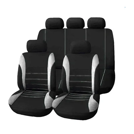 1 set Black white Универсальные автомобильные чехлы для сидений Mazda 3 6 2 C5 CX-5 CX7 323 626 Axela Familia ATENZA CX9 DEMIO LANTIS MPV автомобильные аксессуары - Название цвета: 1 set Black white