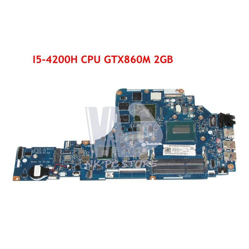 NOKOTION ZIYY2 LA B111P материнская плата для Lenovo Ideapad Y50 70 ноутбука I5 4200H CPU GTX860M 2GB