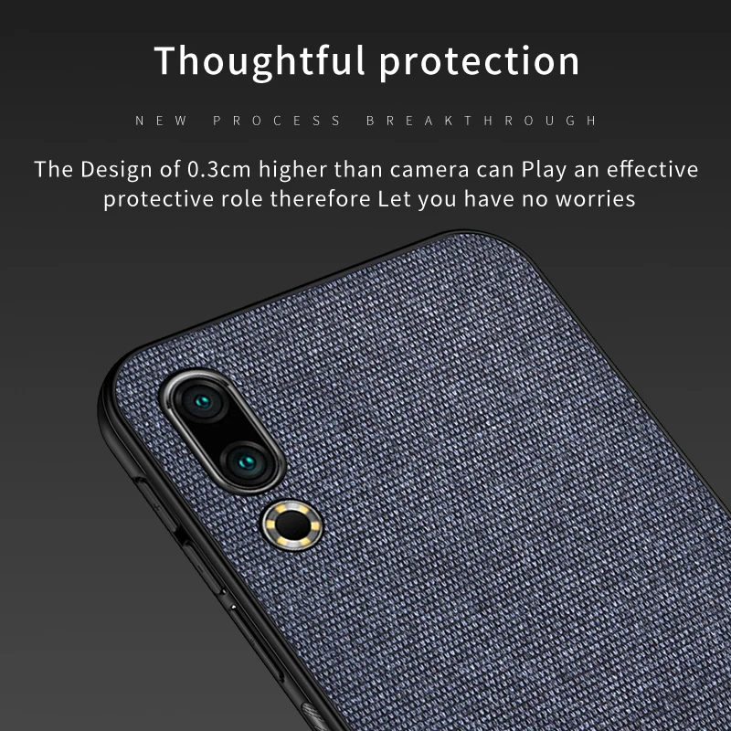 Для Meizu 16s чехол из ткани полная защита Жесткий PC задняя крышка для 16 S телефона