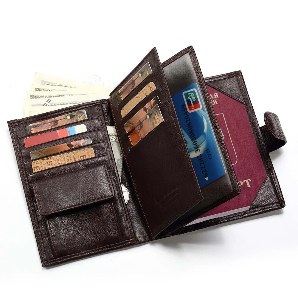 Обложка на паспорт для поездок кошелек брендовый кожаный мужчин и женщин Passcard