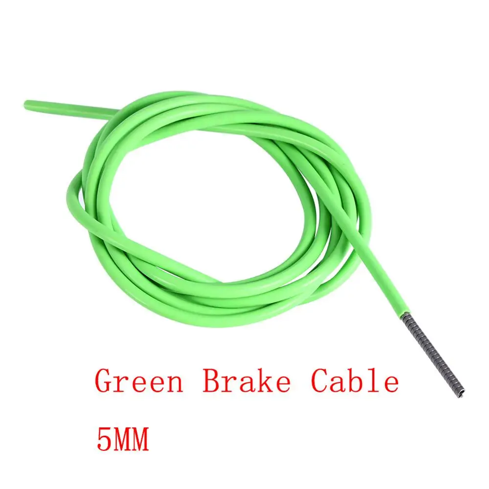 5mm Green 2 м, 4 мм, 5 мм велосипедный вынос руля кабель переключения кабелей велосипедный Корпус оборудования/горный велосипед велосипедный, переключения велосипед кабель провод простых инструментов для езды на велосипеде - Цвет: 5mm Green
