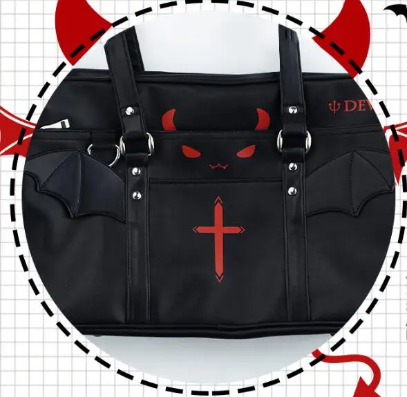 Аниме Маленький Дьявол японский Харадзюку Косплей JK Униформа сумка тоут