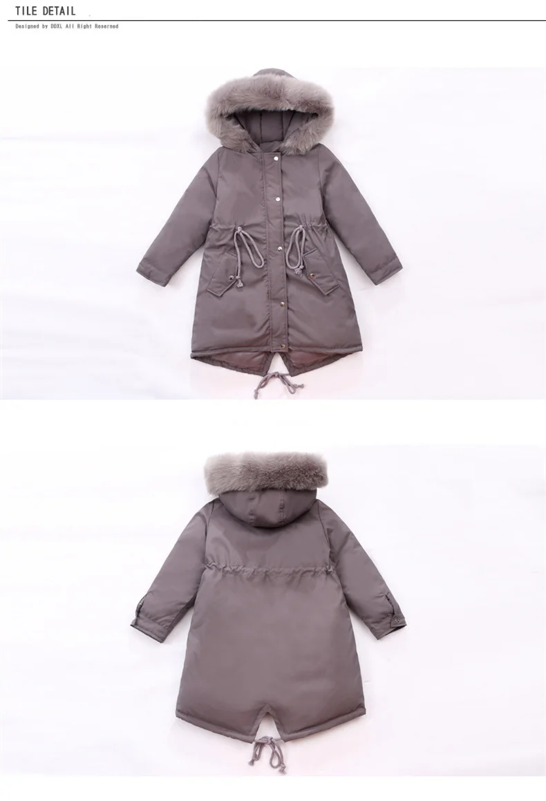 Children Winter Jacket New Fashion Girl Clothing Warm Down Cotton Girl Thickening Hooded Kids Clothes Snowsuits Winter Coat