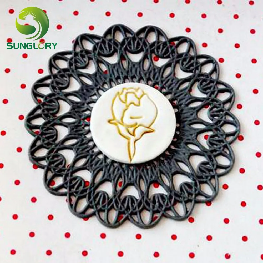 4 шт./компл. Пластик цветы бантом печенья листья сахарные помадка Cutter печенье Mold