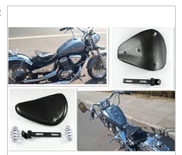 Кожаное весеннее сиденье для мотоцикла + крепление Yamaha VStar 400 650 1100 1300 Virago Xv 250 535 750