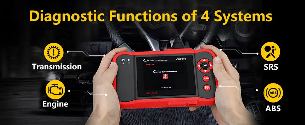 launch Creader 129 CRP129 OBD2 считыватель кодов CRP 129 OBDII сканер PK X431 Creader VII CRP123 автоматический диагностический инструмент