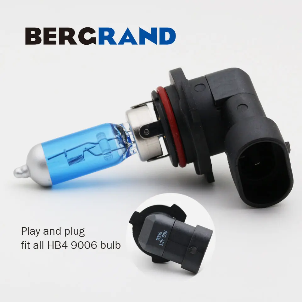 Luz HB4 9006 55 Вт HB3 9005 65 галогенная лампа 12В ксенон 4300 К супер белые фары