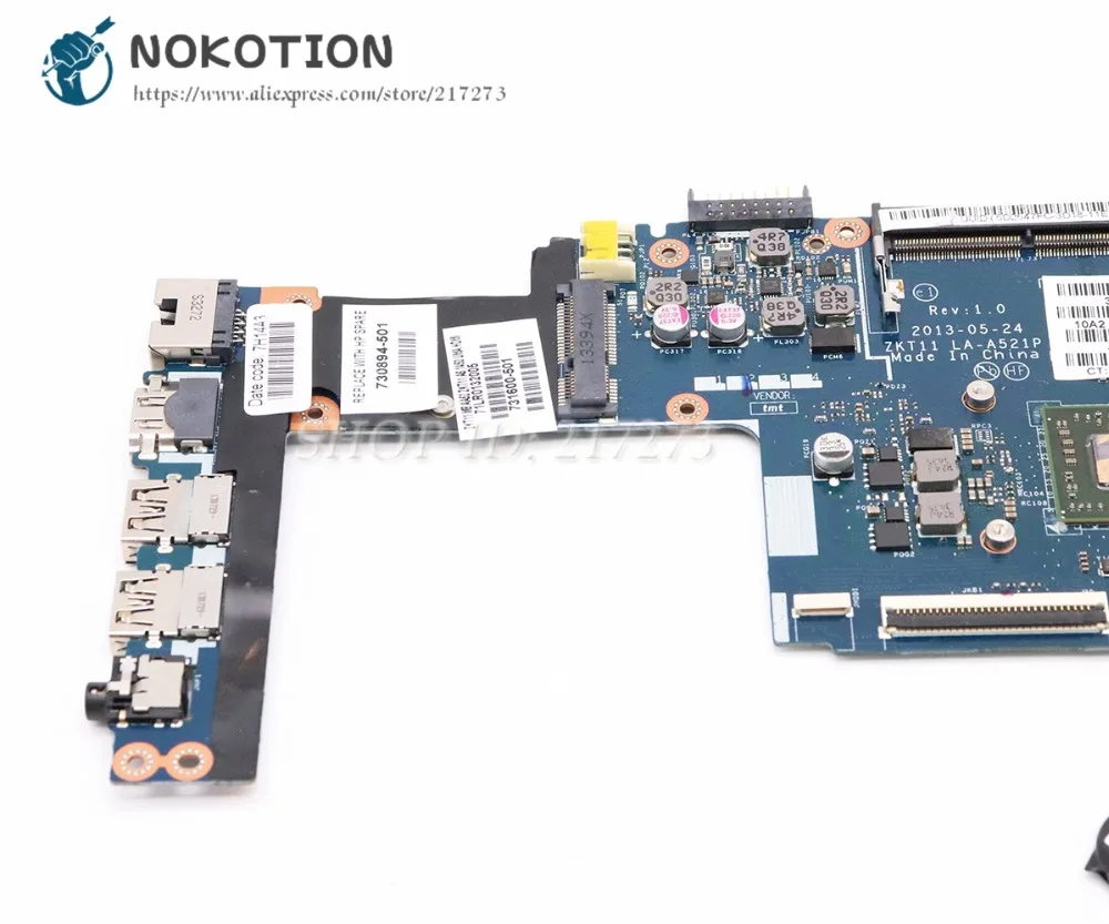 NOKOTION для HP 215 G1 215-G1 серия материнская плата 744189-501 744189-001 UMA ZKT11 LA-A521P основная -