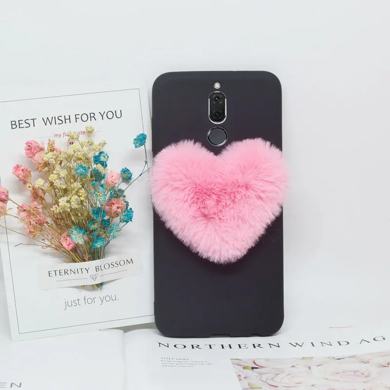 3D Love Plush Cute Soft Nap Funda for Huawei Mate 10 lite/Nova 2i/Honor 9i/Mate 9/Mate10 Pro/Y5 Y9 Y6 2018/Y7/P Smart/Cover Case |