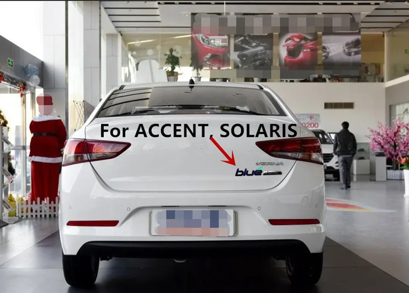 Наклейка для автомобиля Sonata YF Hybrid Fender наклейка ACCENT SOLARIS TUCSON заднего багажника Blue