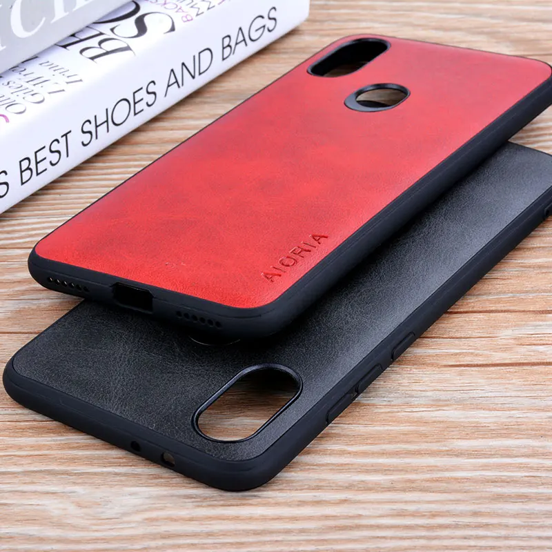 Чехол для xiaomi a2 lite coque роскошный винтажный PU кожаный с Жесткий ПК чехол funda Mi A2 Lite
