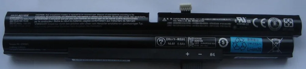 Новый оригинальный аккумулятор для ноутбука Acer Aspire 5951 5951G 8951 8951G Ethos 14 8 V 6000mAh |