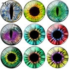 TAFREE Хорошее качество животные глаза фото 12 - 20 мм круглый стеклянный кабошон купол Камея кулон DIY ювелирные изделия