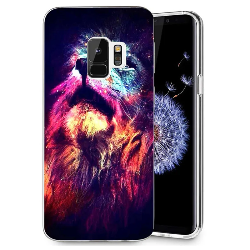 For Samsung Galaxy S3 S9 S9Plus S8 Plus S7 edge Note 8 TPU Soft particularly design Lion Tiger Painted Case Fundas R043 |