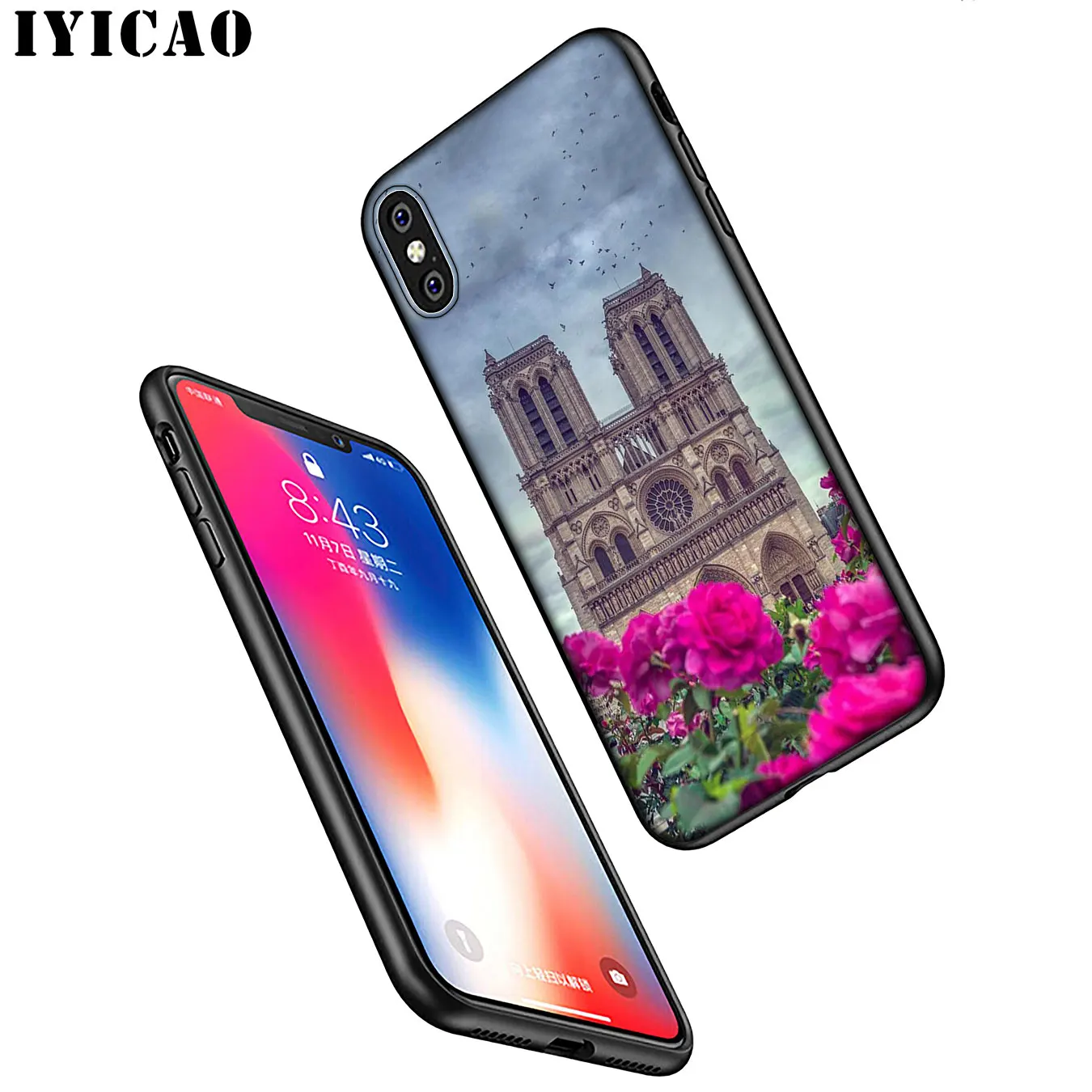 IYICAO Мягкий силиконовый чехол для iPhone XR X XS 11 Pro Max 6 6S 7 8 Plus 5 5S SE 10 |