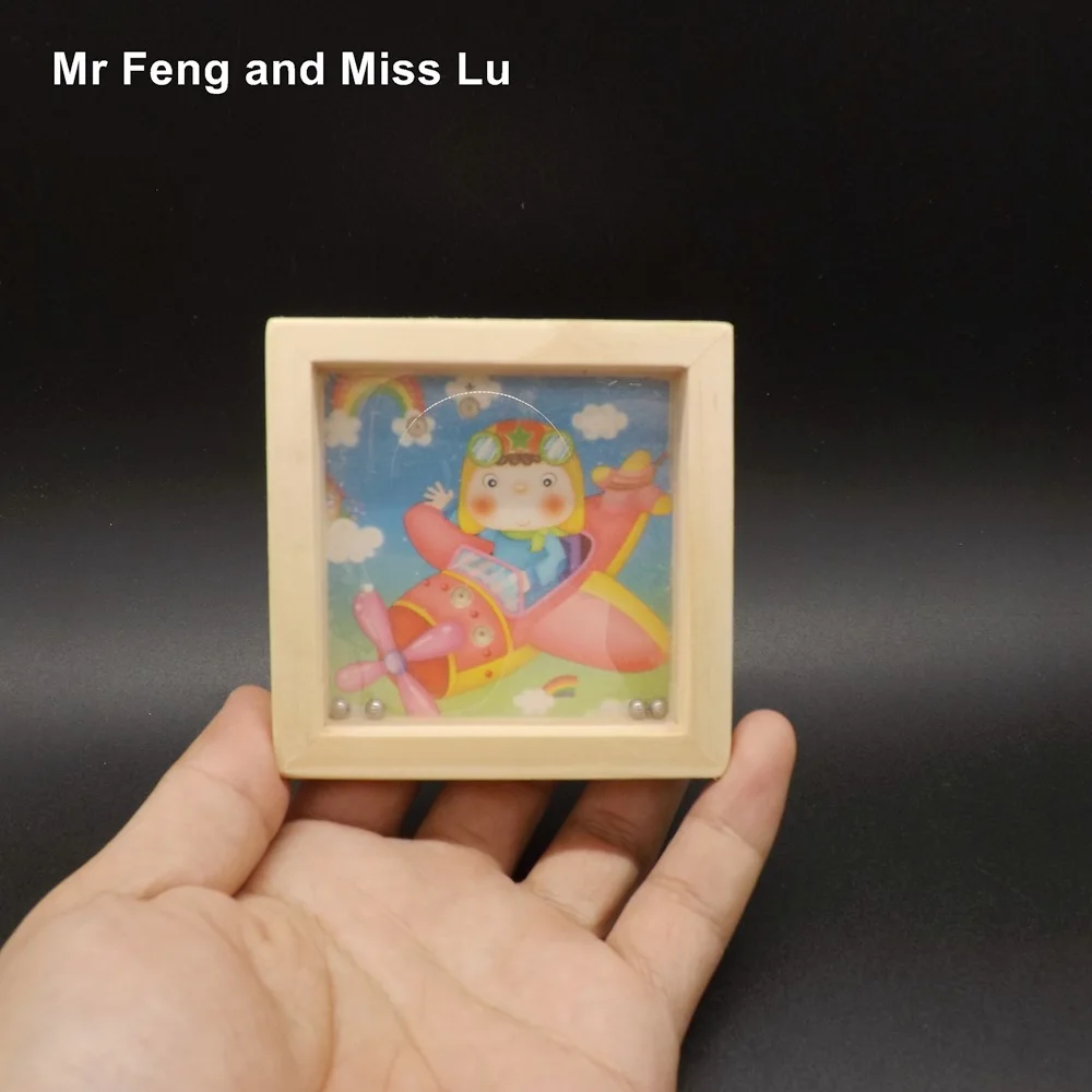 Забавная развивающая игрушка с изображением космонавта деревянная лабиринт