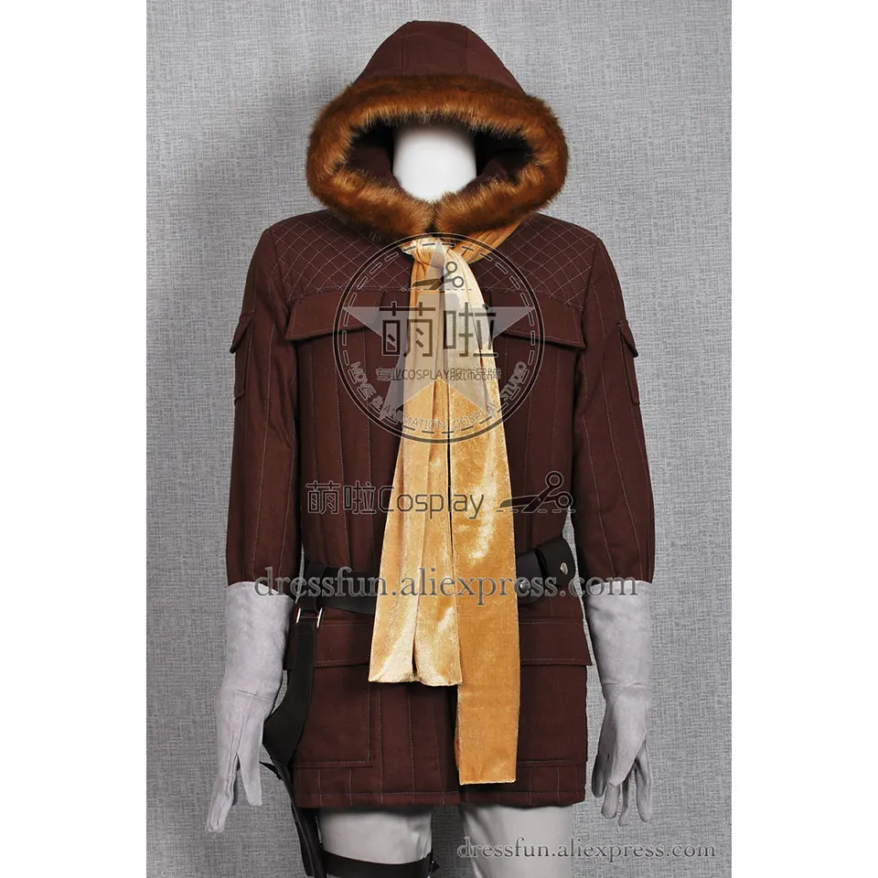Костюм для косплея Звездные войны Han Solo In Hoth Gear коричневая куртка новая форма