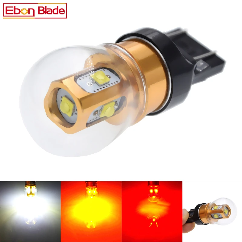 2 шт. T20 W21W светодиодный WY21W W21/5 Вт 7440 7443 лампы T25 3157 P27/7W XBD чипы авто белого цвета
