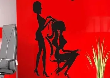 Парикмахерский салон стеклянное окно в магазине декоративный магазин для